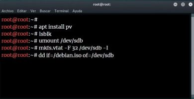 usb booteable linux terminal