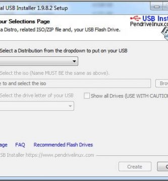 usb booteable con Universal usb installer